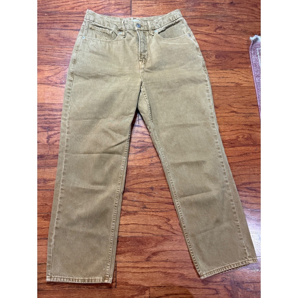 Good American Good 90s Bronze Tan Straight Leg Jeans Size 8/29 GNDU999PT